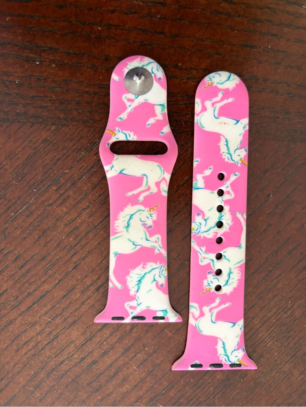 Pink Unicorn Silicone Watch Band